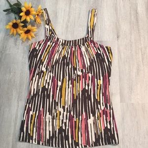 Merona Patterned Blouse Tank XS